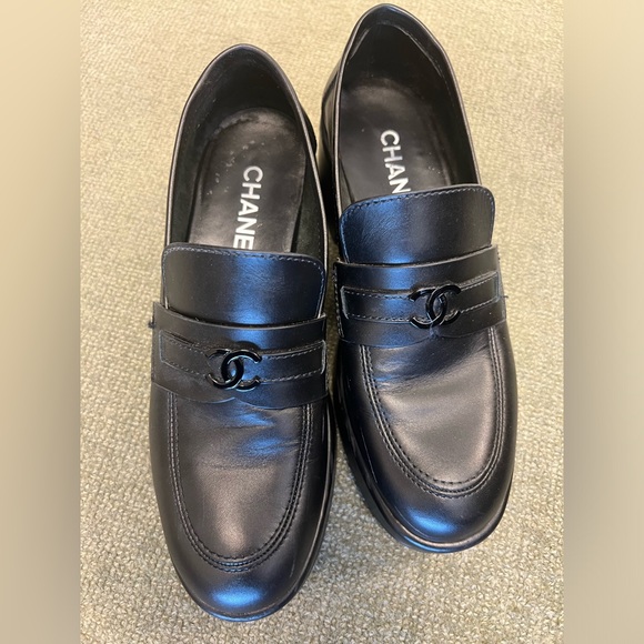 Chanel so black chunky loafers - size 40 - Picture 2 of 11